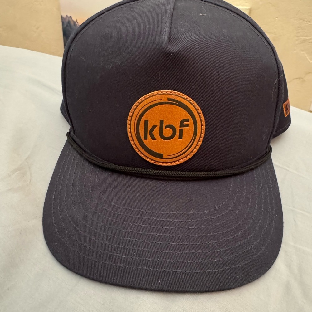 Black Cap with Orange Logo